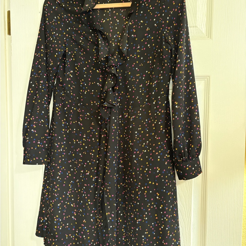 POPSUGAR Black Dress with Colorful Stars